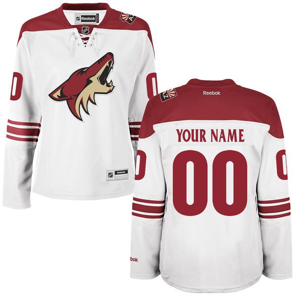 Reebok Arizona Coyotes NHL Women Premier NHL Jersey - White->women nhl jersey->Women Jersey